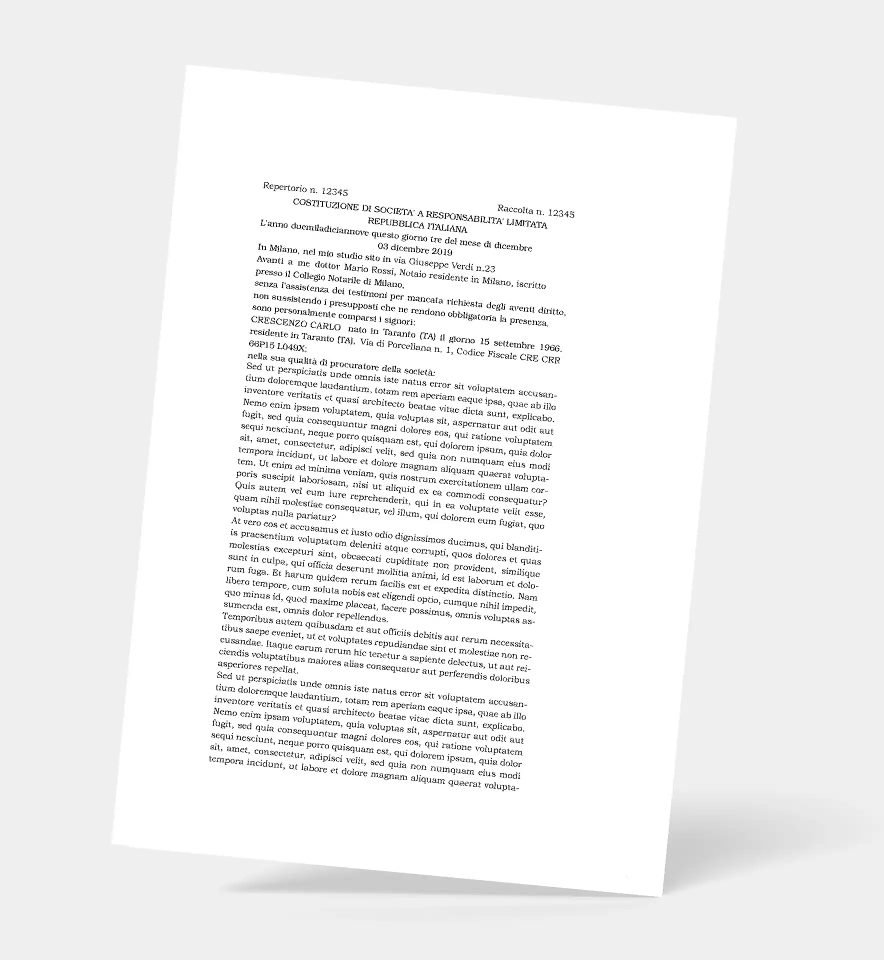 Copia Atti Societari